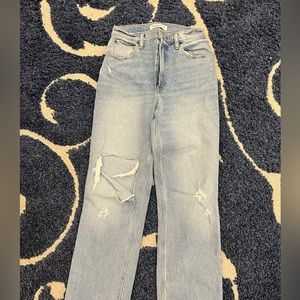 The 90s straight ultra high rise jeans Abercrombie and fitch size 26